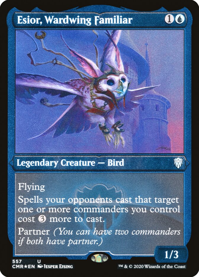 Esior, Wardwing Familiar (Etched) [Commander Legends] | Game Master's Emporium (The New GME)