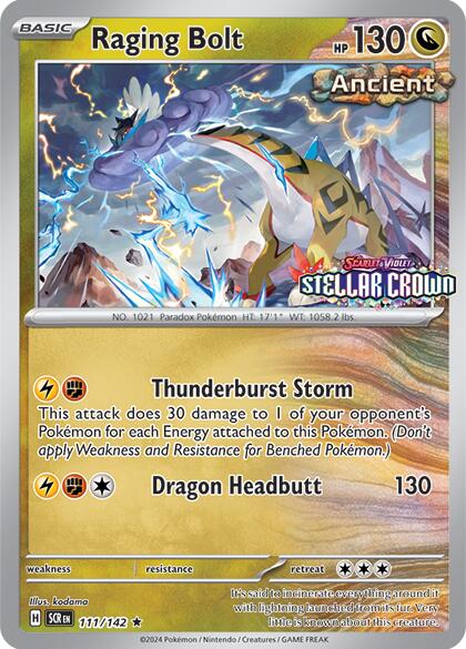 Raging Bolt (111/142) (Cosmo Holo - Best Buy Exclusive) [Miscellaneous Cards] | Game Master's Emporium (The New GME)