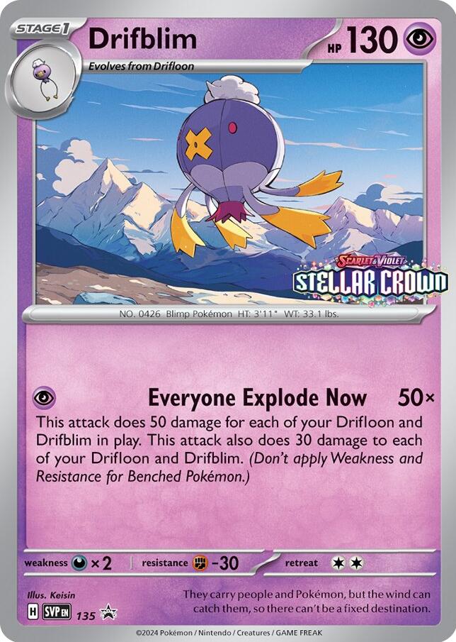 Drifblim (SVP135) [Scarlet & Violet: Black Star Promos] | Game Master's Emporium (The New GME)