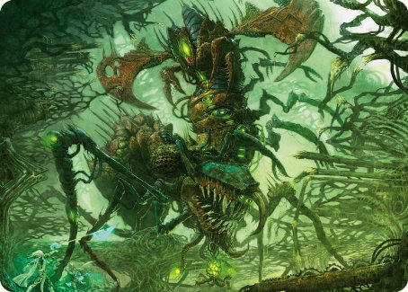 Skyscythe Engulfer Art Card [Phyrexia: All Will Be One Art Series] | Game Master's Emporium (The New GME)