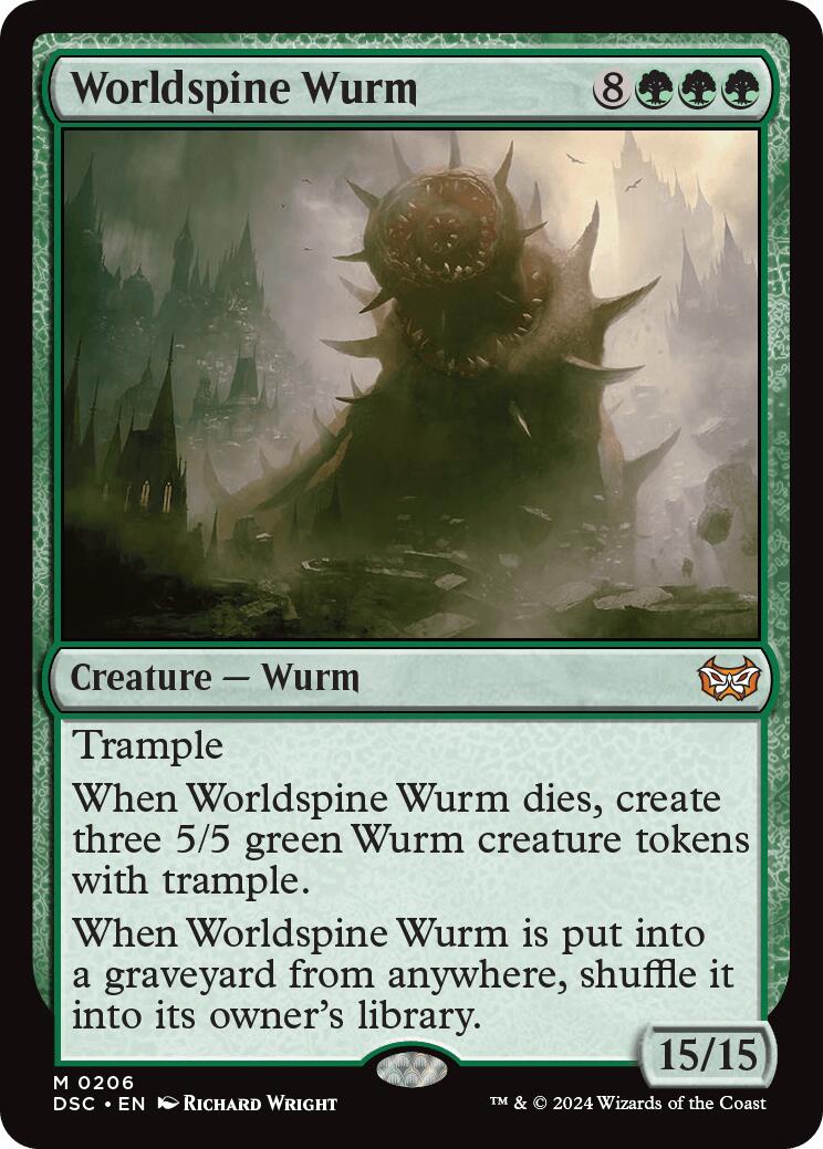 Worldspine Wurm [Duskmourn: House of Horror Commander] | Game Master's Emporium (The New GME)