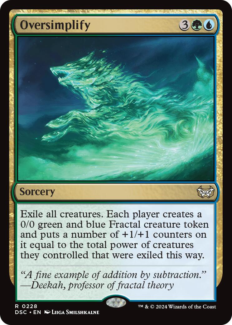 Oversimplify [Duskmourn: House of Horror Commander] | Game Master's Emporium (The New GME)