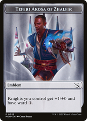 Treasure (20) // Teferi Akosa of Zhalfir Emblem Double-Sided Token [March of the Machine Tokens] | Game Master's Emporium (The New GME)