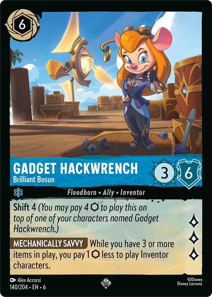Gadget Hackwrench - Brilliant Bosun (140/204) [Azurite Sea] | Game Master's Emporium (The New GME)