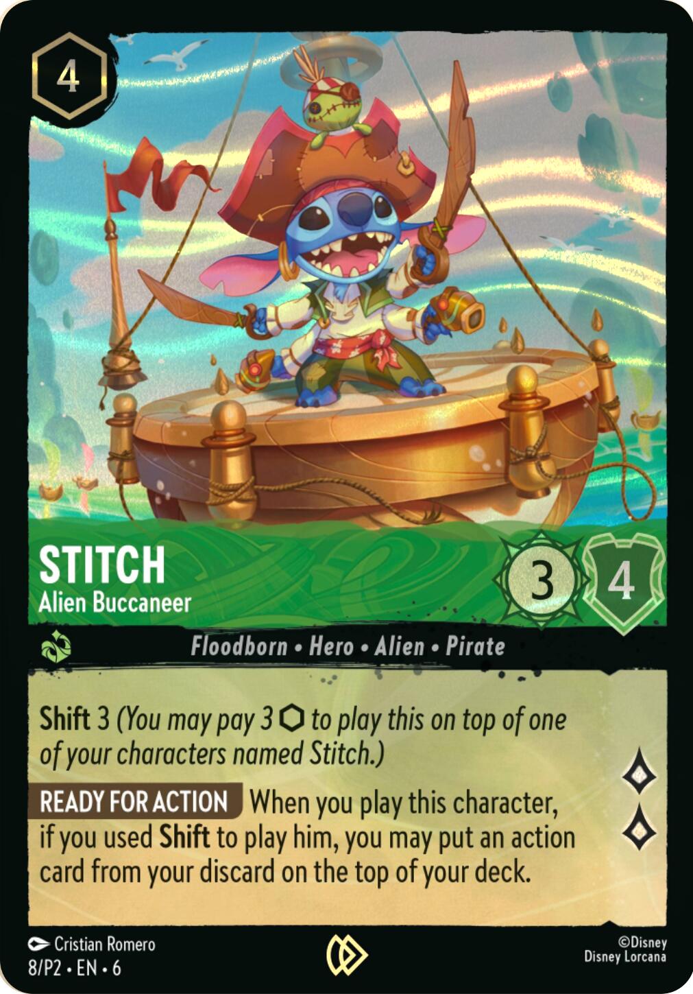 Stitch - Alien Buccaneer (Stitch Collector's Gift Set Promo) (8) [Promo Cards] | Game Master's Emporium (The New GME)