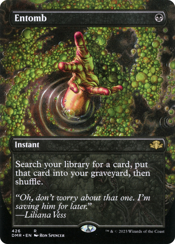 Entomb (Borderless Alternate Art) [Dominaria Remastered] | Game Master's Emporium (The New GME)