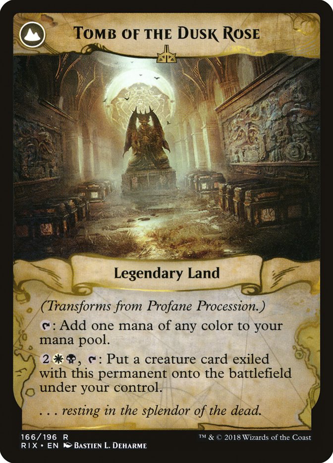 Profane Procession // Tomb of the Dusk Rose [Rivals of Ixalan] | Game Master's Emporium (The New GME)