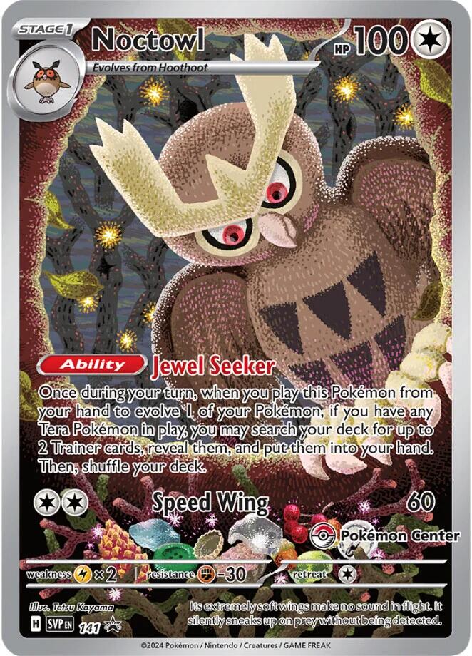 Noctowl (141) (Pokemon Center Exclusive) [Scarlet & Violet: Black Star Promos] | Game Master's Emporium (The New GME)