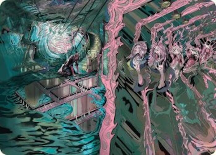 Mirror Room // Fractured Realm Art Card [Duskmourn: House of Horror Art Series] | Game Master's Emporium (The New GME)