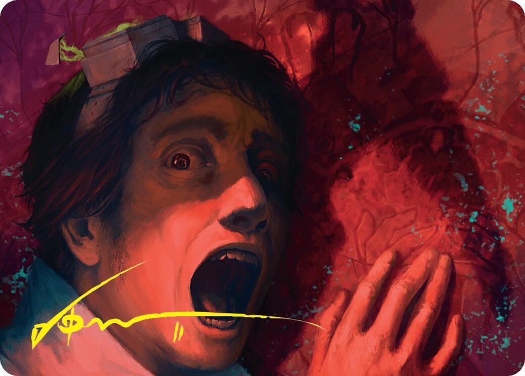 Murder Art Card (Gold-Stamped Signature) [Duskmourn: House of Horror Art Series] | Game Master's Emporium (The New GME)