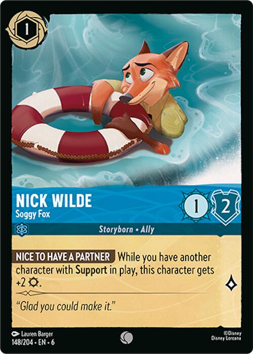 Nick Wilde - Soggy Fox (148/204) [Azurite Sea] | Game Master's Emporium (The New GME)