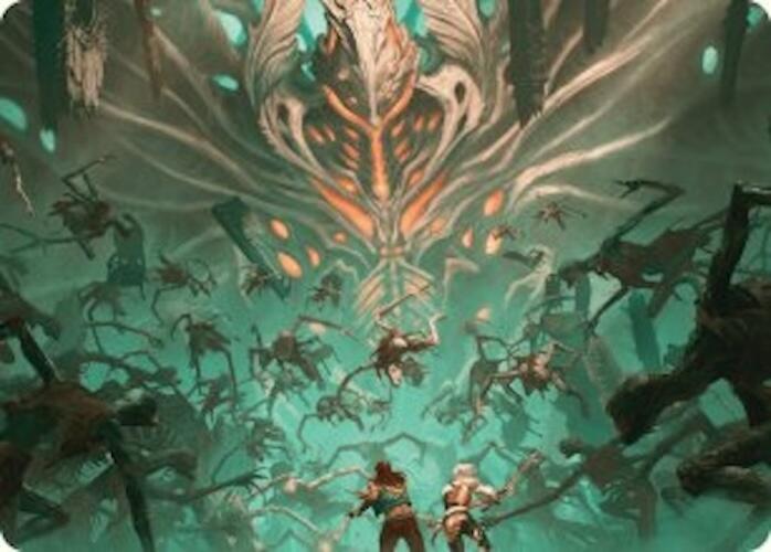 Valgavoth's Onslaught Art Card [Duskmourn: House of Horror Art Series] | Game Master's Emporium (The New GME)