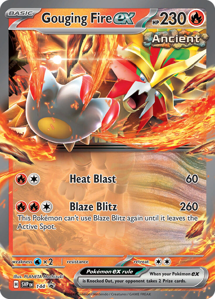 Gouging Fire ex (144) [Scarlet & Violet: Black Star Promos] | Game Master's Emporium (The New GME)