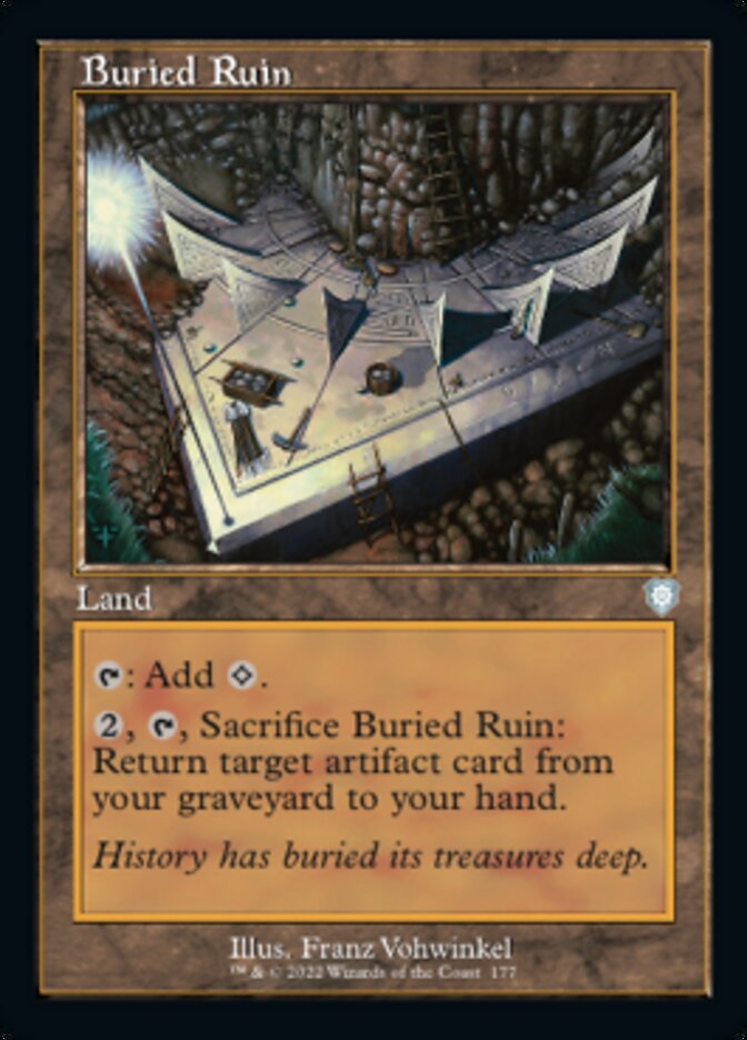 Buried Ruin (Retro) [The Brothers' War Commander] | Game Master's Emporium (The New GME)
