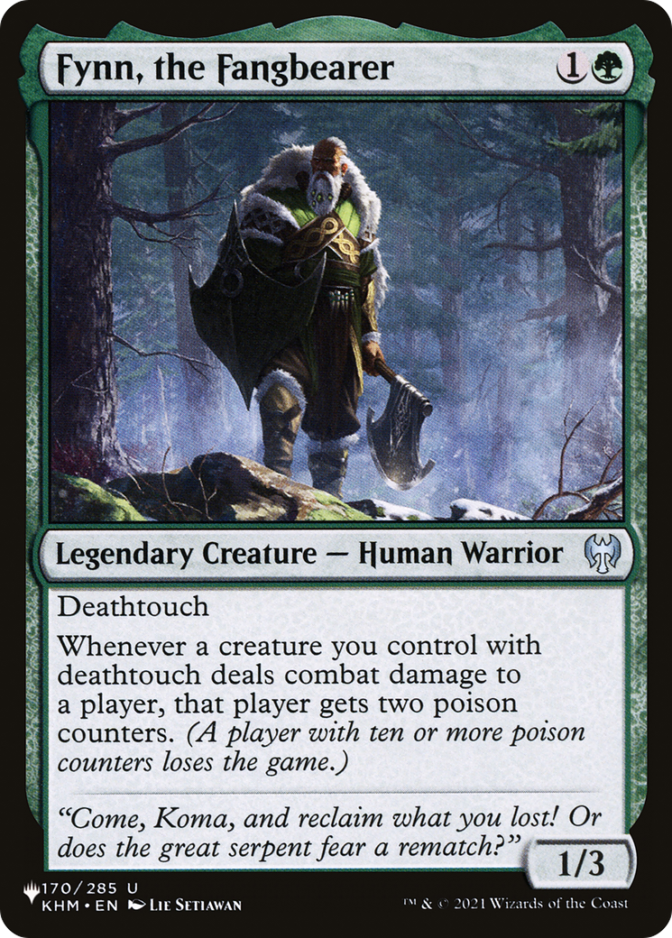 Fynn, the Fangbearer [The List] | Game Master's Emporium (The New GME)