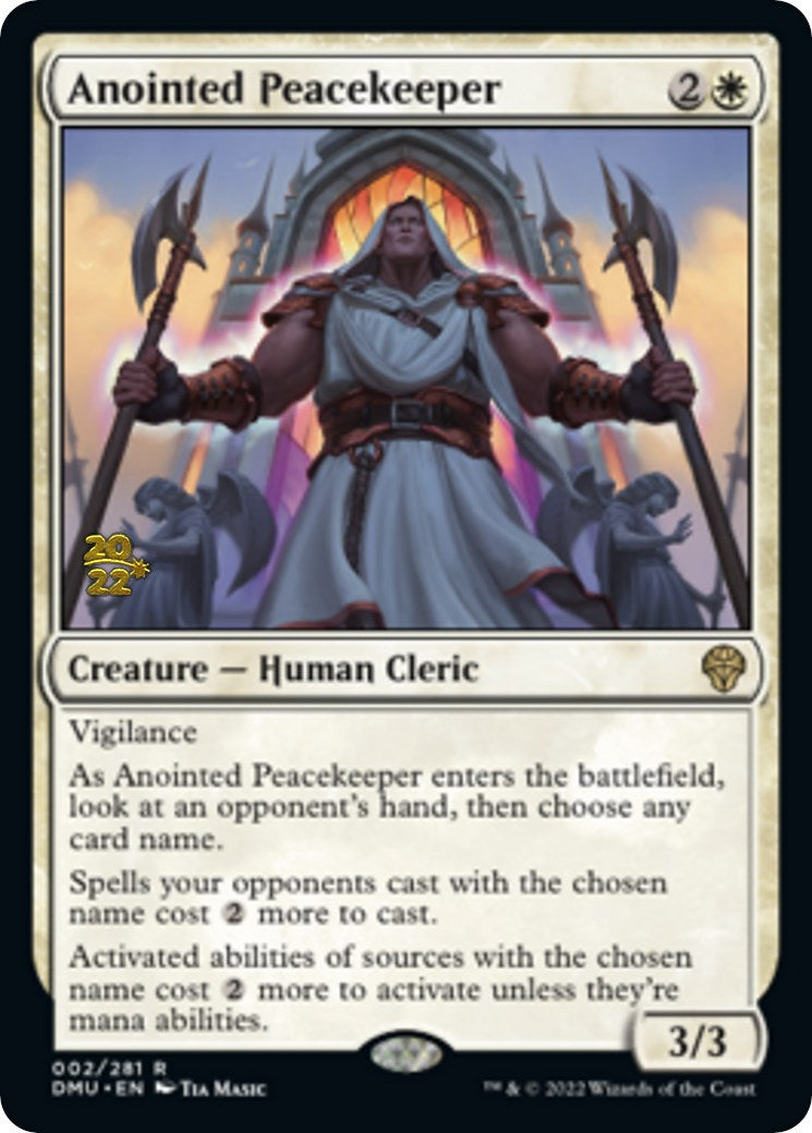 Anointed Peacekeeper [Dominaria United Prerelease Promos] | Game Master's Emporium (The New GME)