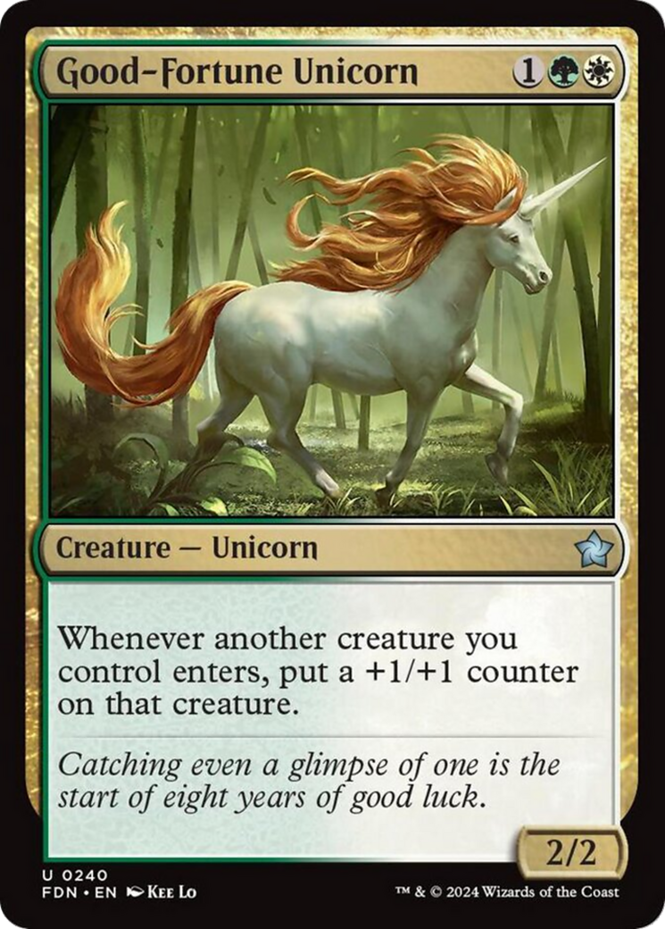 Good-Fortune Unicorn [Foundations] | Game Master's Emporium (The New GME)