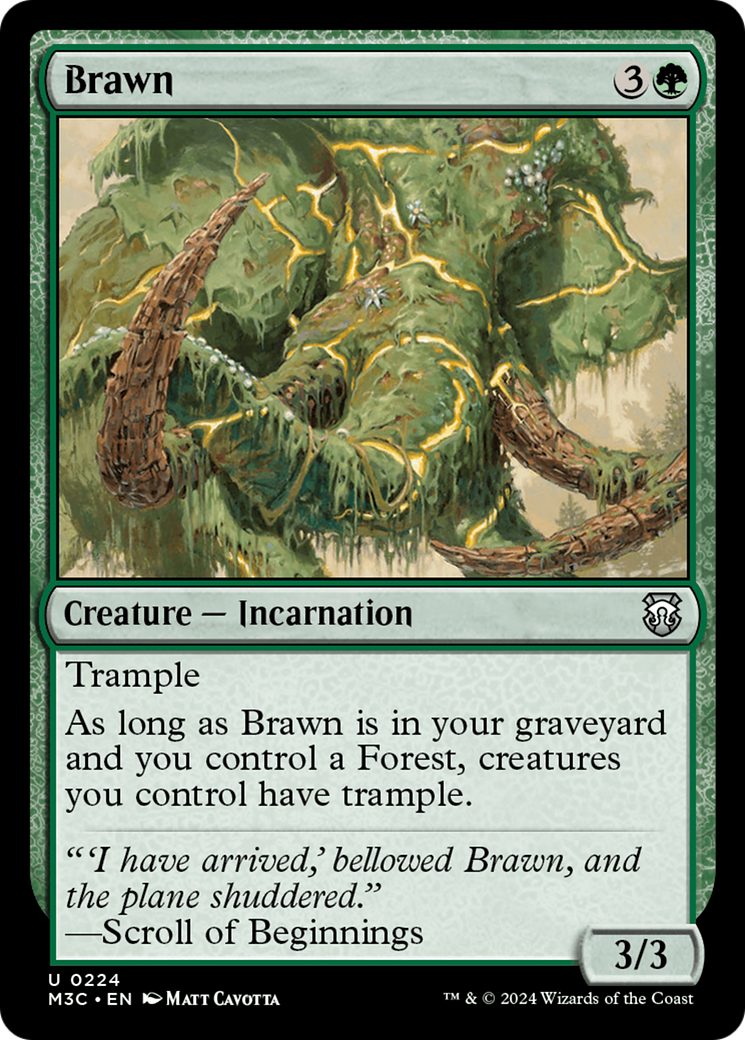 Brawn (Ripple Foil) [Modern Horizons 3 Commander] | Game Master's Emporium (The New GME)