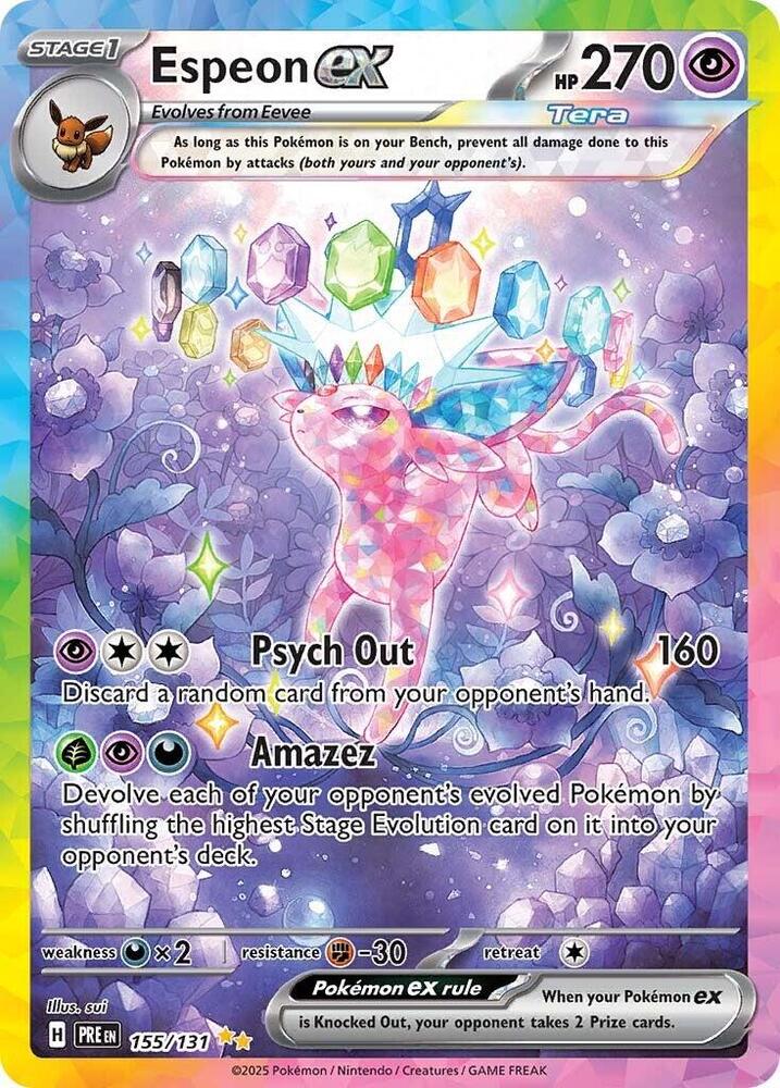 Espeon ex (155/131) [Scarlet & Violet: Prismatic Evolutions] | Game Master's Emporium (The New GME)