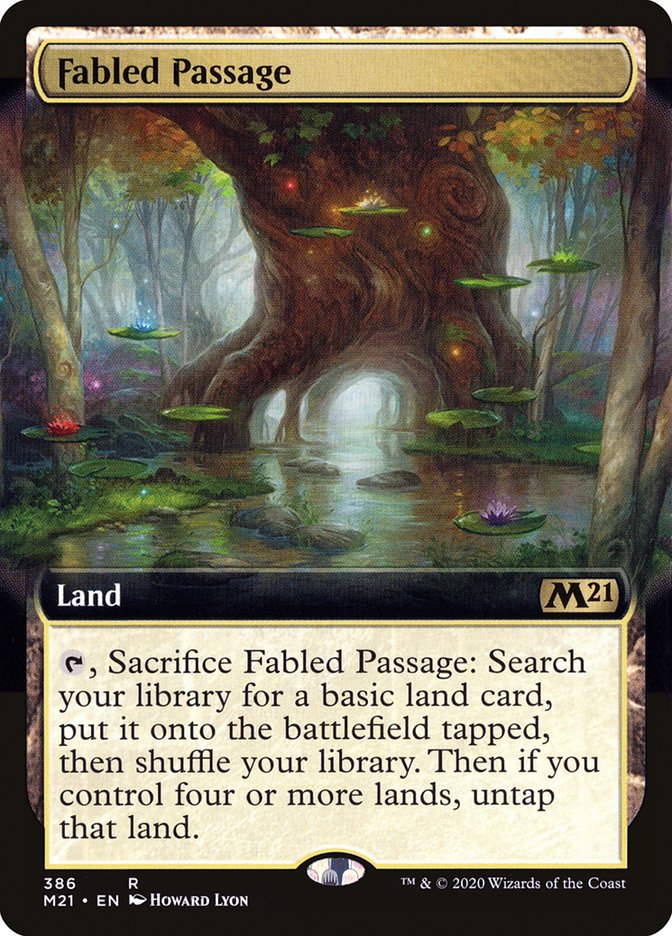 Fabled Passage (Extended Art) [Core Set 2021] | Game Master's Emporium (The New GME)