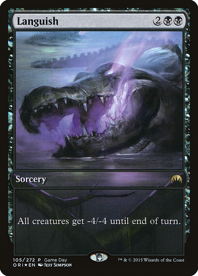 Languish (Game Day) (Full Art) [Magic Origins Promos] | Game Master's Emporium (The New GME)