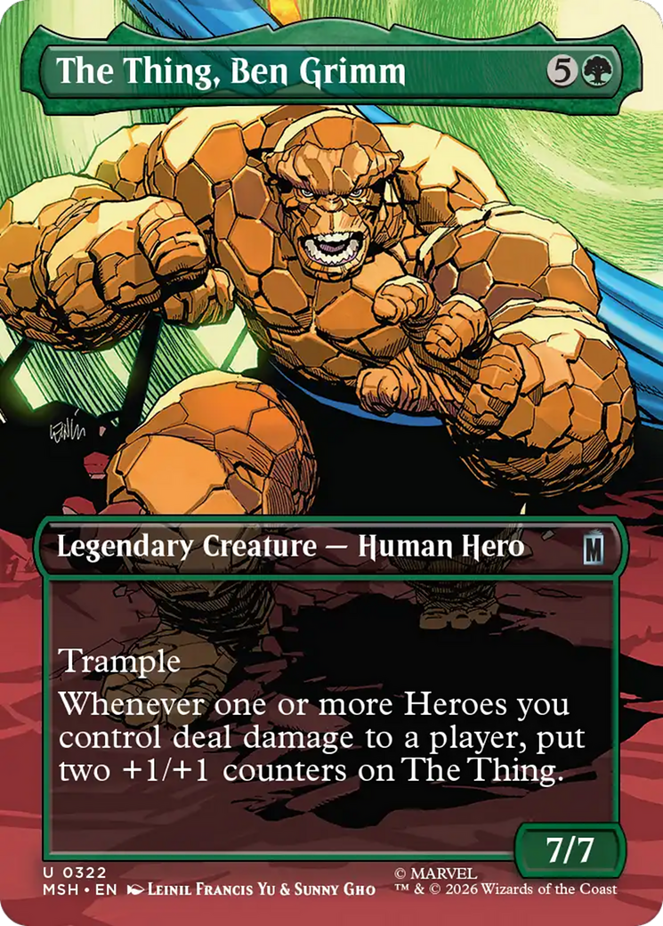 The Thing, Ben Grimm (Borderless) [Marvel Super Heroes] | Game Master's Emporium (The New GME)