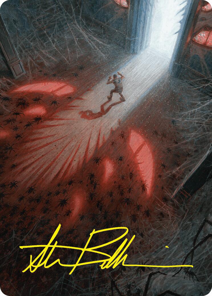 Fear My Authority Art Card (Gold-Stamped Signature) [Duskmourn: House of Horror Art Series] | Game Master's Emporium (The New GME)