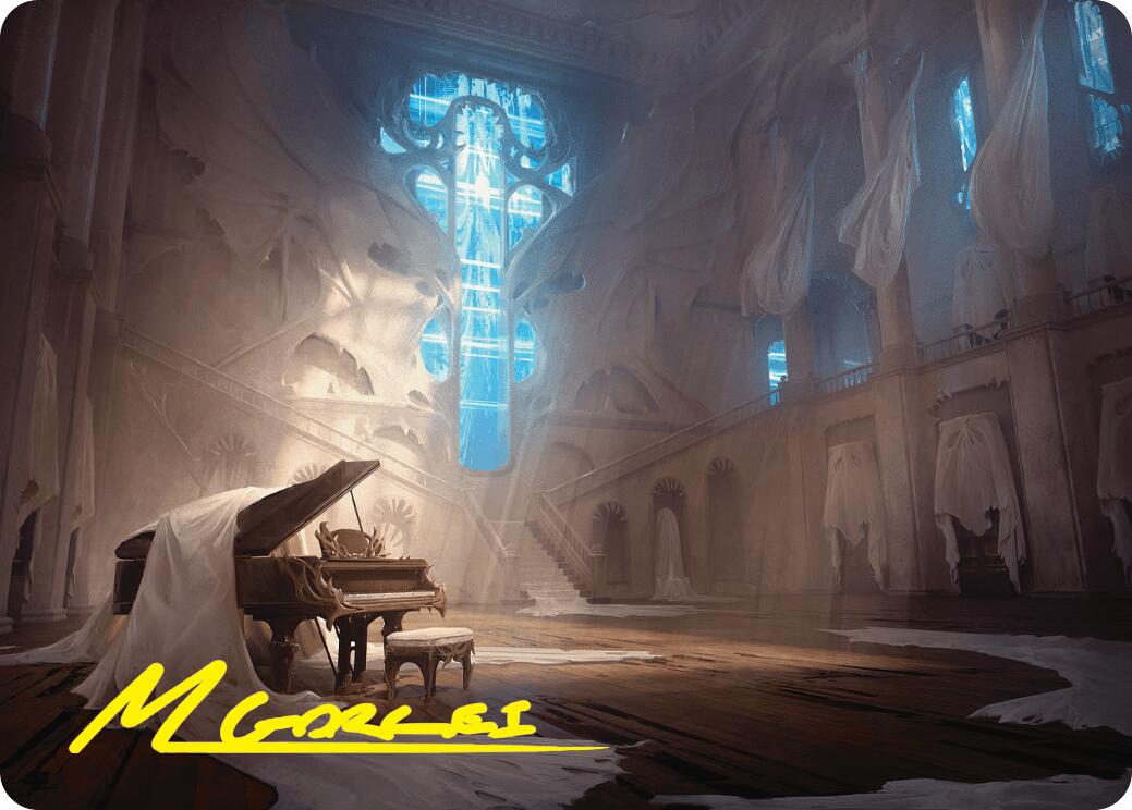 Plains Art Card (Gold-Stamped Signature) [Duskmourn: House of Horror Art Series] | Game Master's Emporium (The New GME)