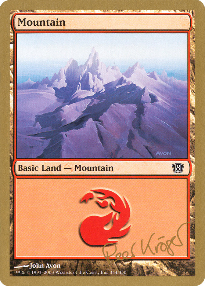 Mountain (344) (Peer Kroger) [World Championship Decks 2003] | Game Master's Emporium (The New GME)