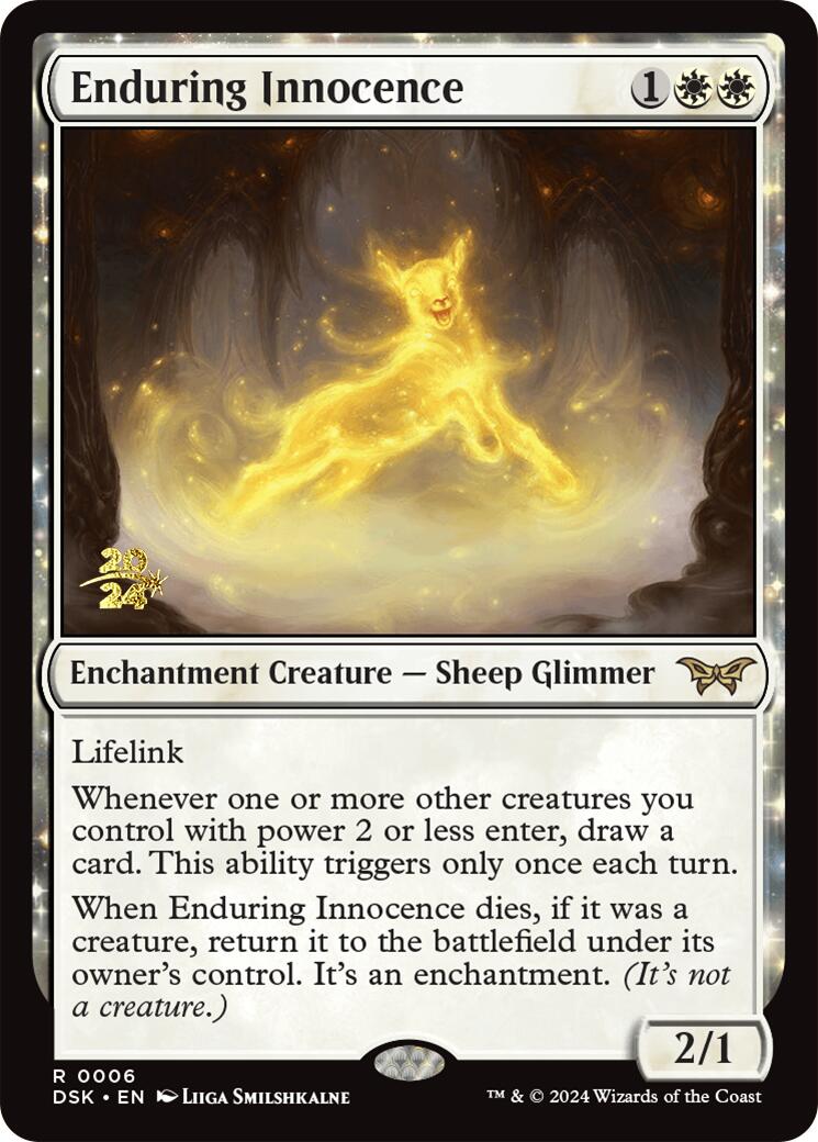 Enduring Innocence [Duskmourn: House of Horror Prerelease Promos] | Game Master's Emporium (The New GME)