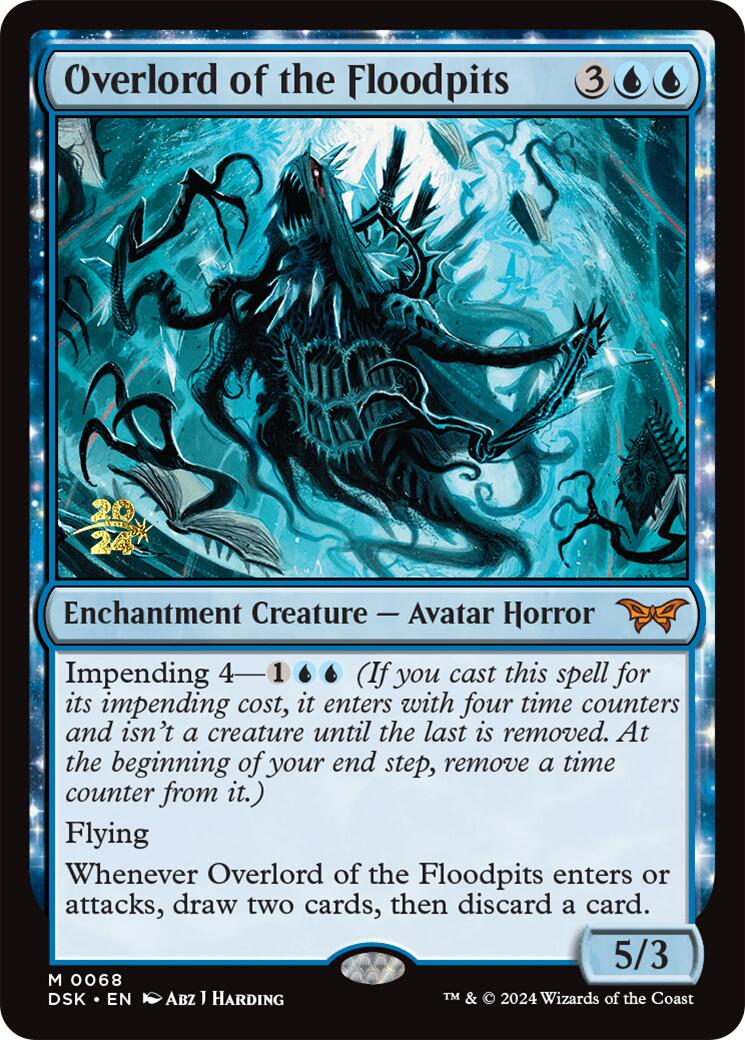 Overlord of the Floodpits [Duskmourn: House of Horror Prerelease Promos] | Game Master's Emporium (The New GME)