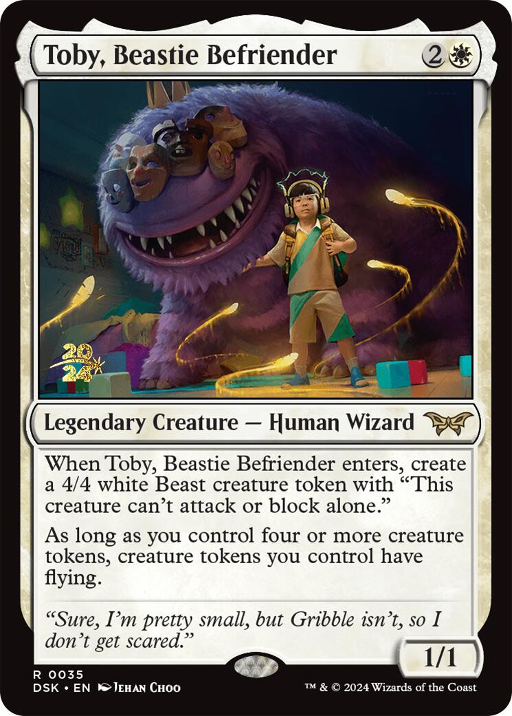 Toby, Beastie Befriender [Duskmourn: House of Horror Prerelease Promos] | Game Master's Emporium (The New GME)
