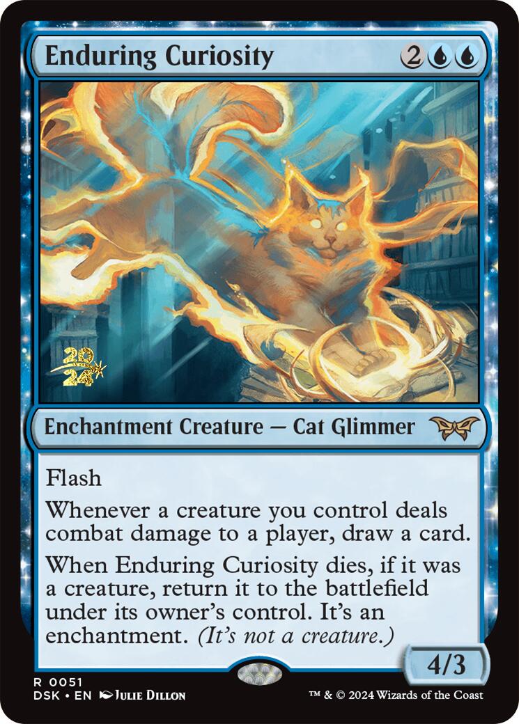 Enduring Curiosity [Duskmourn: House of Horror Prerelease Promos] | Game Master's Emporium (The New GME)