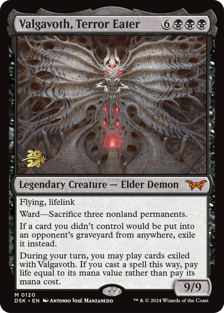 Valgavoth, Terror Eater [Duskmourn: House of Horror Prerelease Promos] | Game Master's Emporium (The New GME)