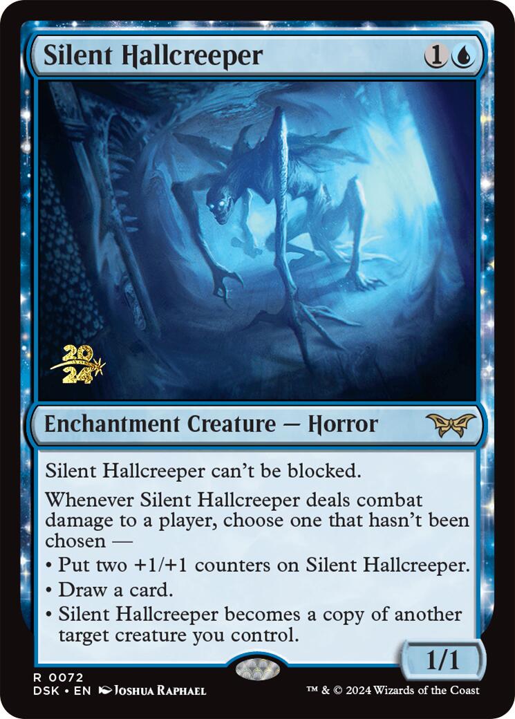 Silent Hallcreeper [Duskmourn: House of Horror Prerelease Promos] | Game Master's Emporium (The New GME)