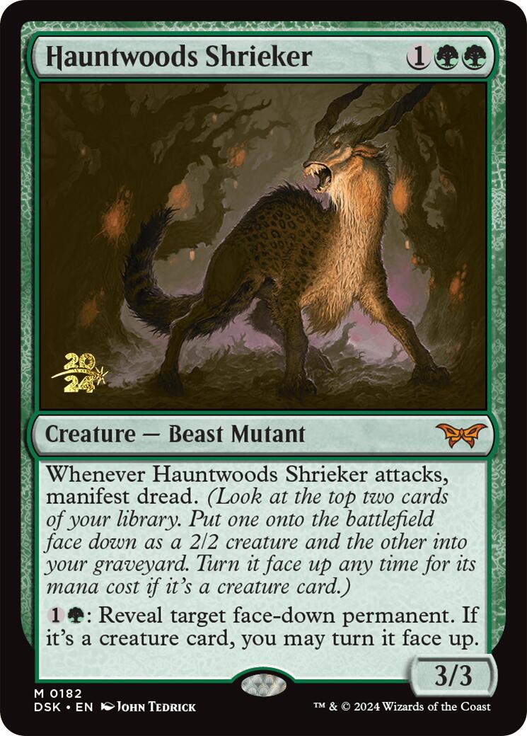 Hauntwoods Shrieker [Duskmourn: House of Horror Prerelease Promos] | Game Master's Emporium (The New GME)