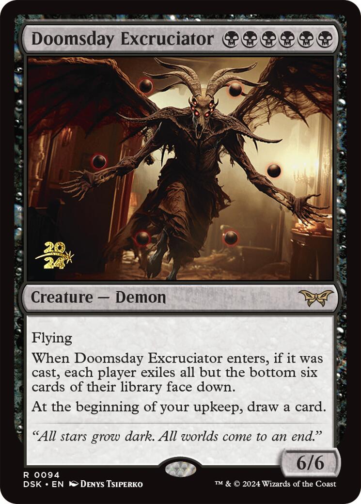 Doomsday Excruciator [Duskmourn: House of Horror Prerelease Promos] | Game Master's Emporium (The New GME)