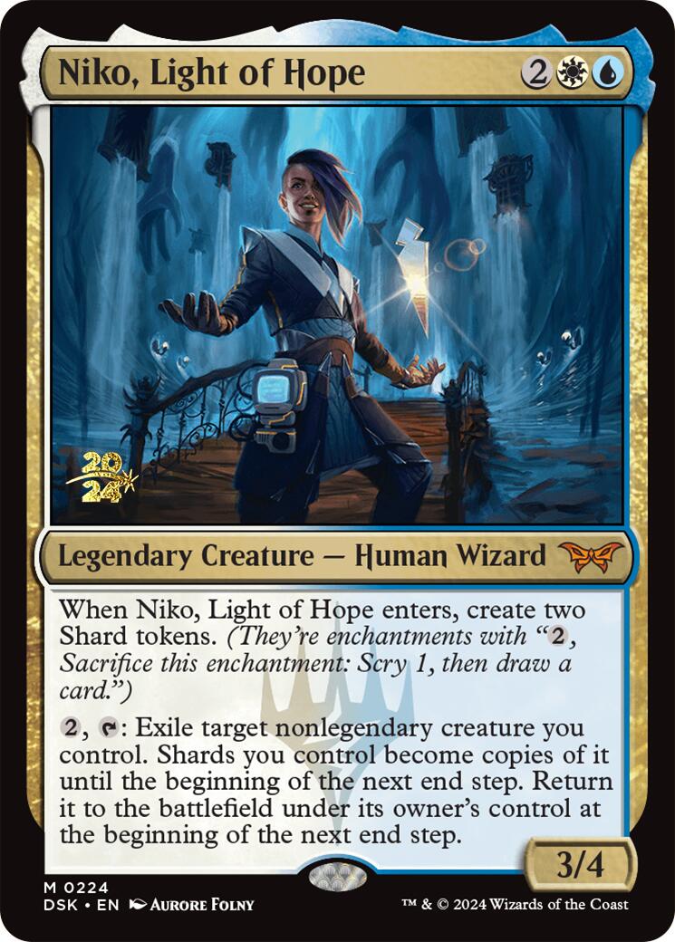 Niko, Light of Hope [Duskmourn: House of Horror Prerelease Promos] | Game Master's Emporium (The New GME)
