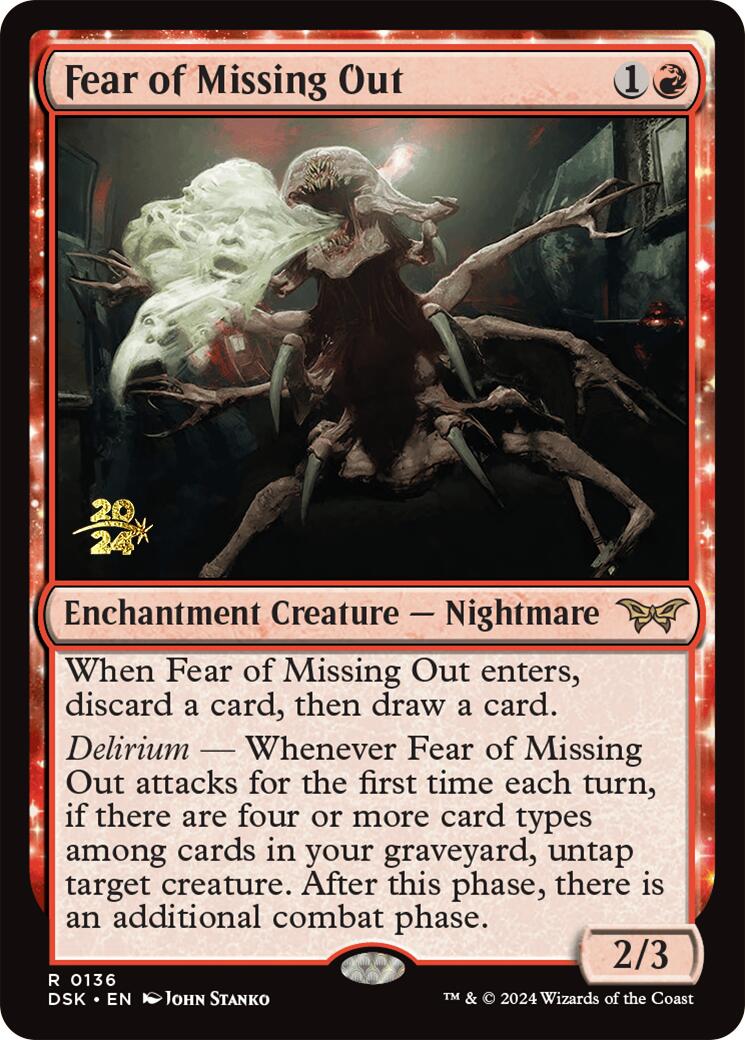Fear of Missing Out [Duskmourn: House of Horror Prerelease Promos] | Game Master's Emporium (The New GME)