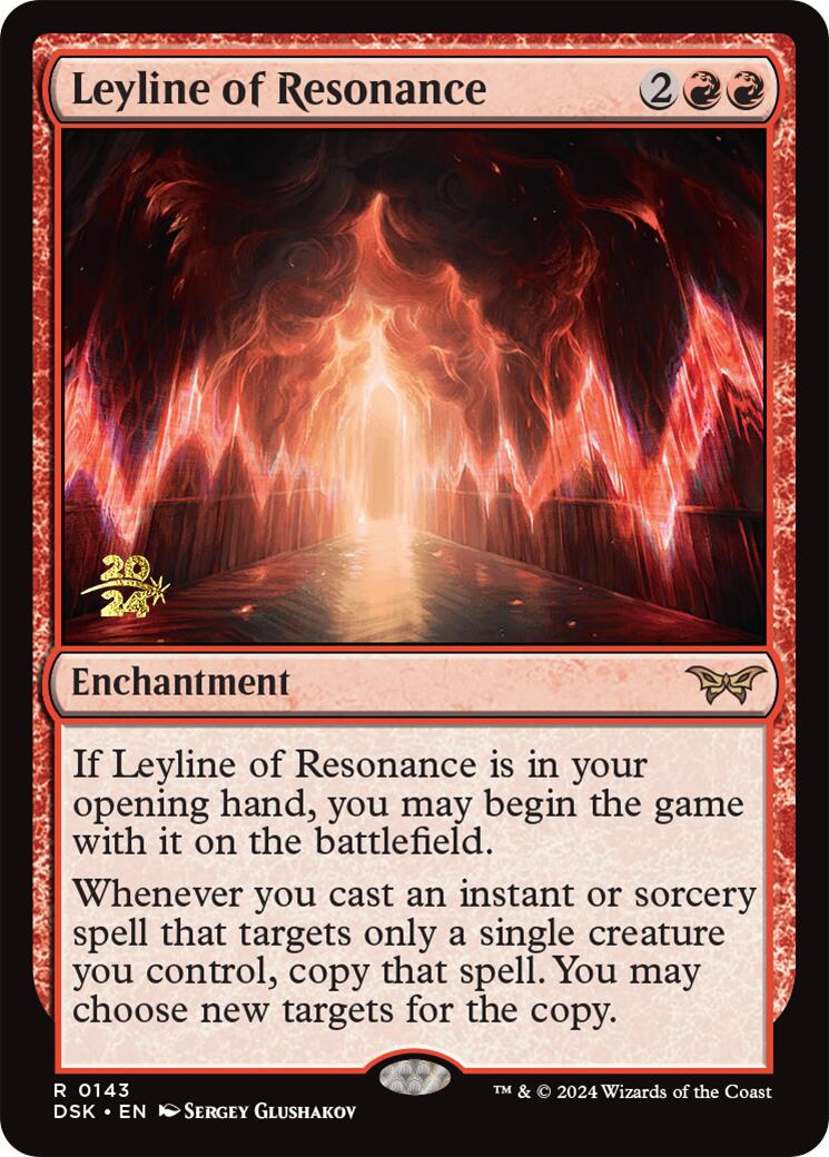 Leyline of Resonance [Duskmourn: House of Horror Prerelease Promos] | Game Master's Emporium (The New GME)