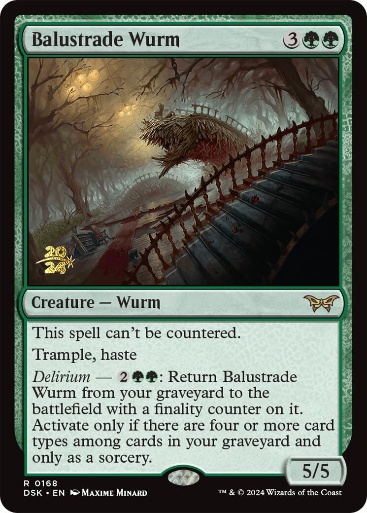 Balustrade Wurm [Duskmourn: House of Horror Prerelease Promos] | Game Master's Emporium (The New GME)