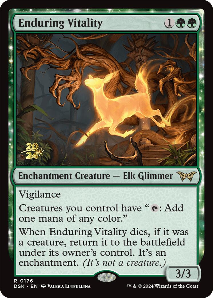 Enduring Vitality [Duskmourn: House of Horror Prerelease Promos] | Game Master's Emporium (The New GME)
