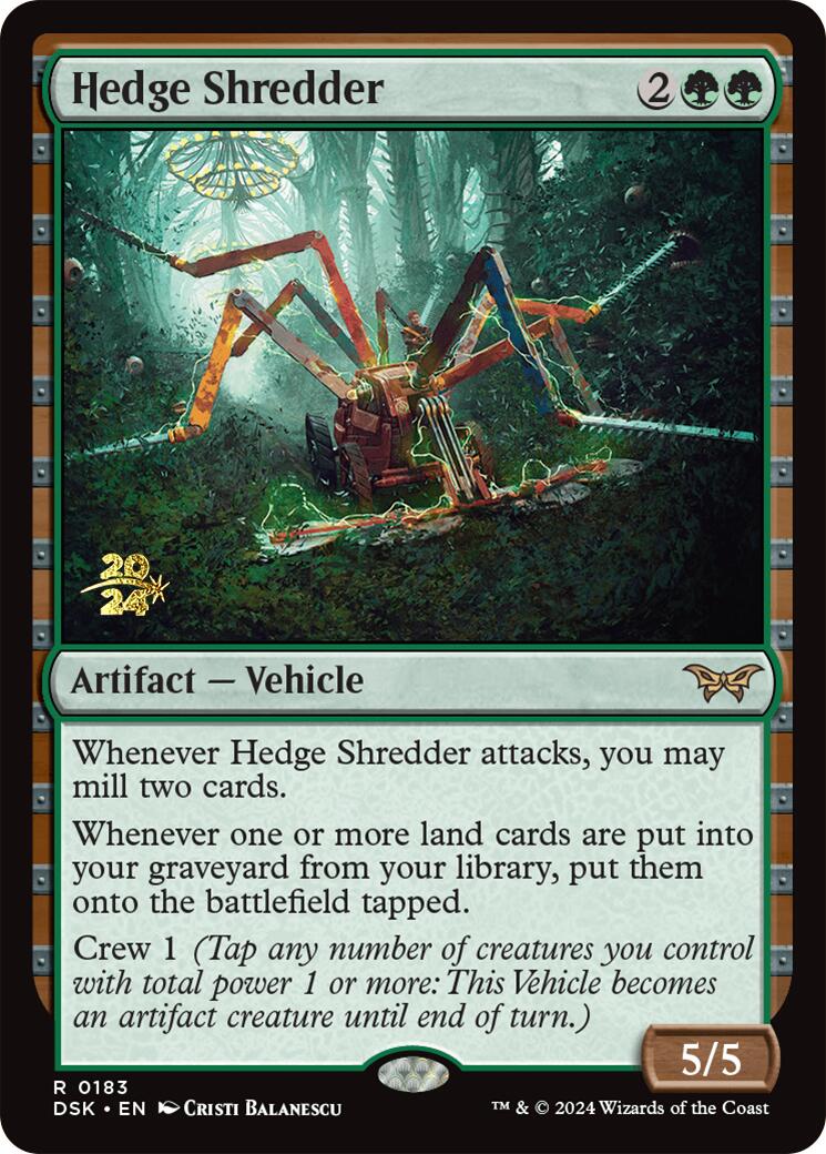 Hedge Shredder [Duskmourn: House of Horror Prerelease Promos] | Game Master's Emporium (The New GME)