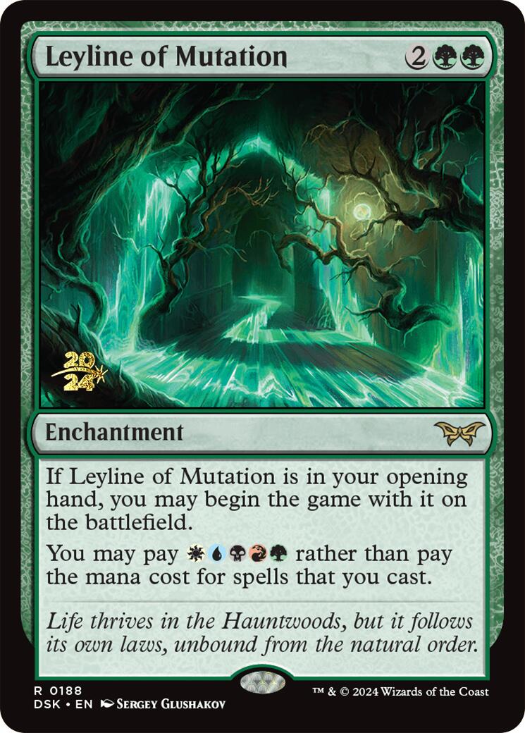 Leyline of Mutation [Duskmourn: House of Horror Prerelease Promos] | Game Master's Emporium (The New GME)