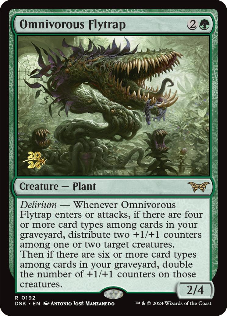 Omnivorous Flytrap [Duskmourn: House of Horror Prerelease Promos] | Game Master's Emporium (The New GME)