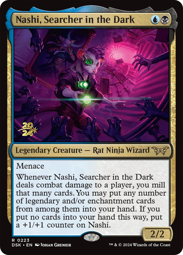 Nashi, Searcher in the Dark [Duskmourn: House of Horror Prerelease Promos] | Game Master's Emporium (The New GME)