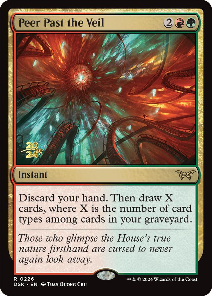Peer Past the Veil [Duskmourn: House of Horror Prerelease Promos] | Game Master's Emporium (The New GME)
