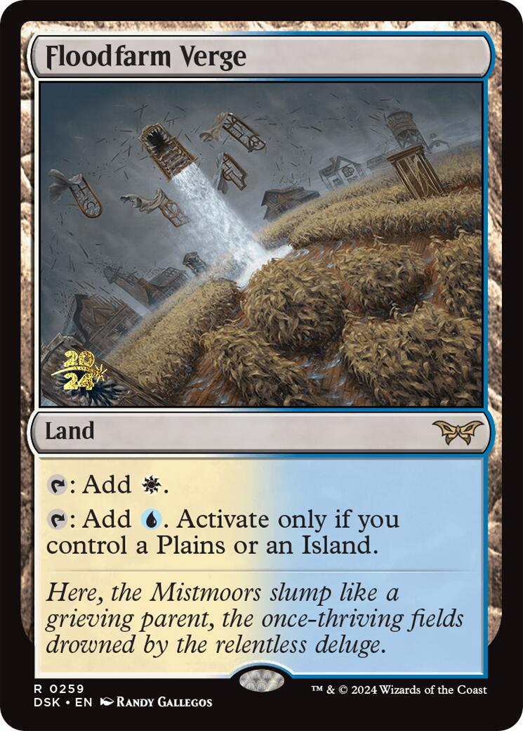 Floodfarm Verge [Duskmourn: House of Horror Prerelease Promos] | Game Master's Emporium (The New GME)