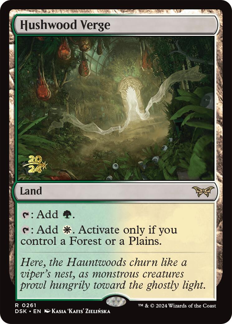 Hushwood Verge [Duskmourn: House of Horror Prerelease Promos] | Game Master's Emporium (The New GME)