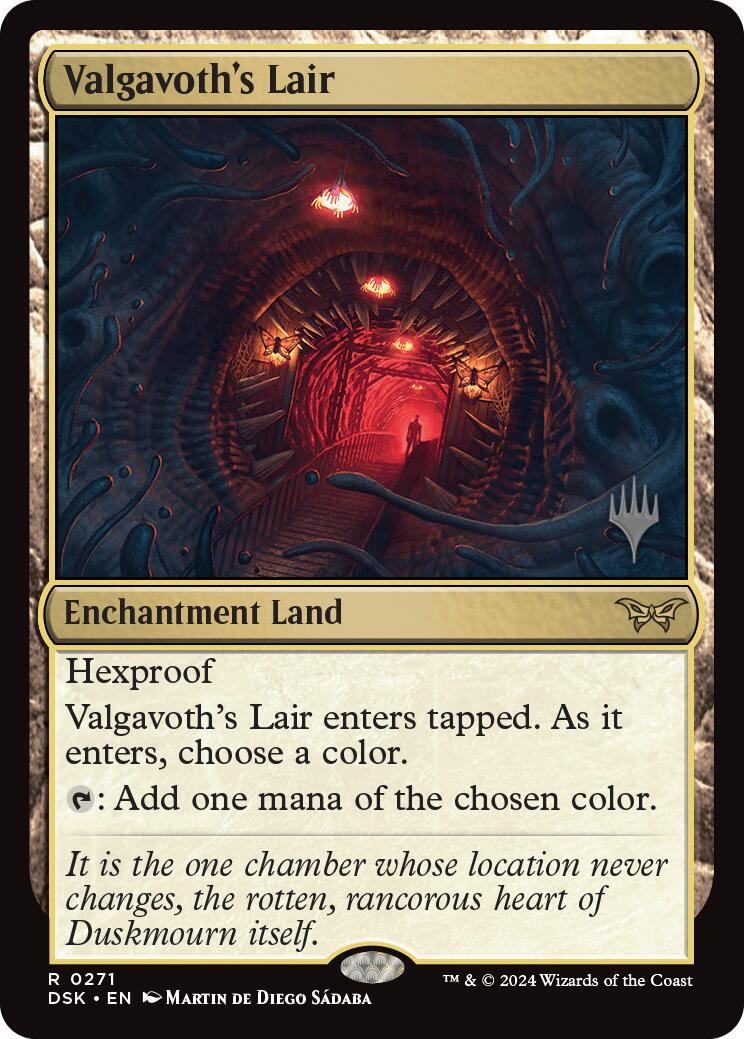 Valgavoth's Lair (Promo Pack) [Duskmourn: House of Horror Promos] | Game Master's Emporium (The New GME)